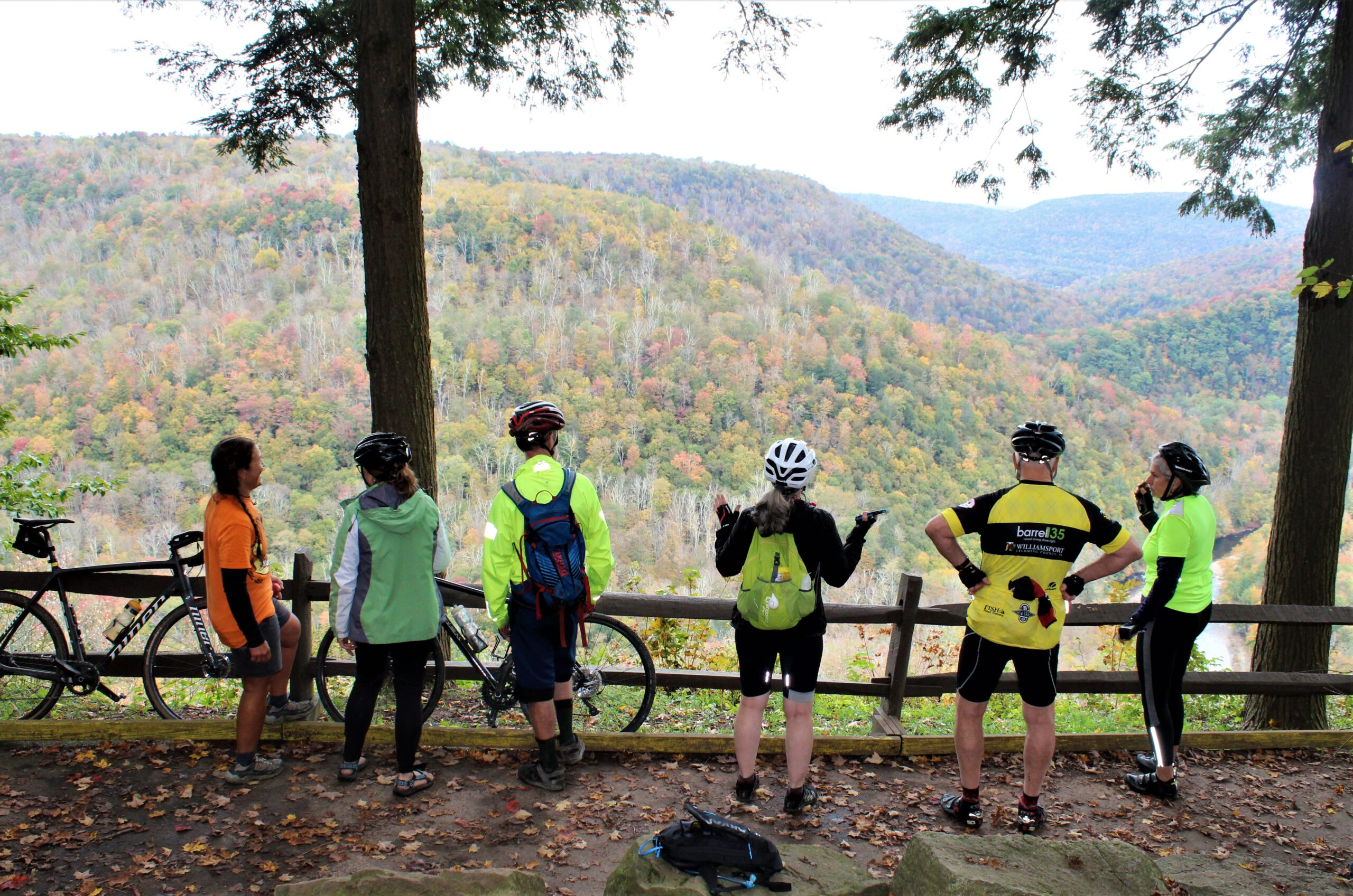 cycling stop overlook Canyon Vista